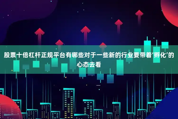 股票十倍杠杆正规平台有哪些对于一些新的行业要带着‘孵化’的心态去看