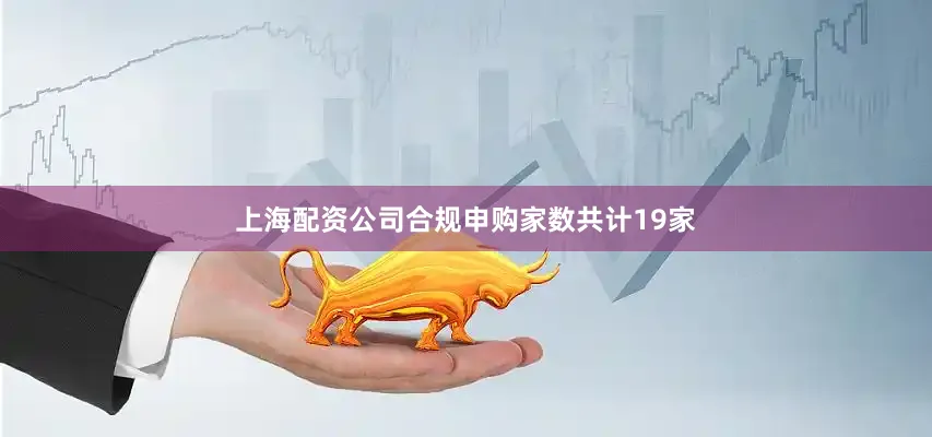 上海配资公司合规申购家数共计19家