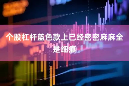 个股杠杆蓝色款上已经密密麻麻全是细痕